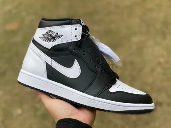 aj1 Reverse Panda Schwarz und Weiß und reines Original Air Jordan 1 High Reverse Panda DZ5485-010