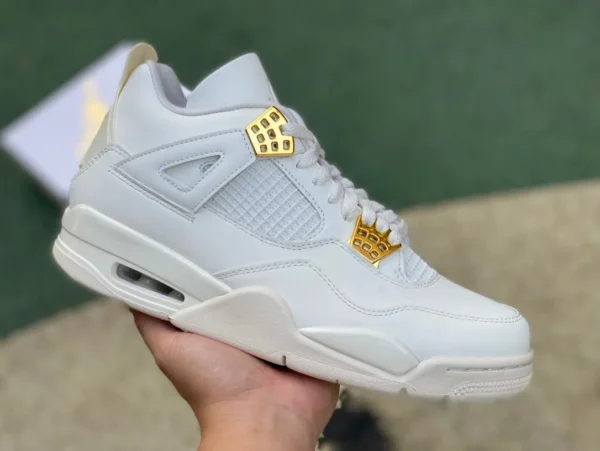 aj4 gold schnalle weiß s2 pure original Air Jordan 4 „Metallic Gold“ AQ9129-170