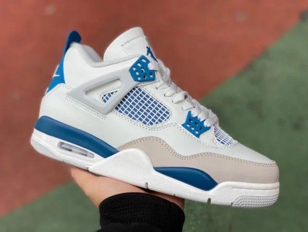 aj4 weiß grau blau AIR JORDAN 4 „MILITARY BLUE“ FV5029-141