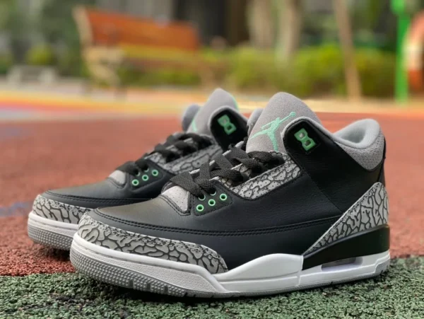 aj3 schwarz und grün Tiffany Air Jordan 3 Green Glow CT8532-031