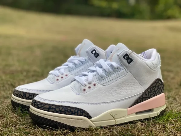 aj3 Sakura Pink T1 Pure Original Air Jordan 3 AJ3 Weiß Braun Rosa Mokka Rosa Retro-Basketballschuhe für Herren und Damen CK9246-102