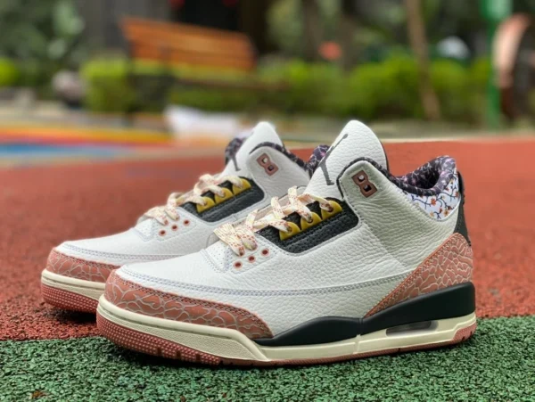 aj3 weiße zerkleinerte Blume Air Jordan3 AJ3 Kirschblüte weiße zerkleinerte Blume 441140-100 8-111