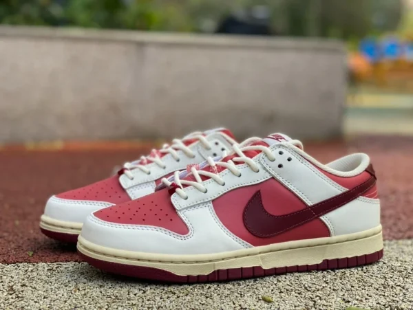 Dunk rot und weiß rosa Nike Dunk Low rot und weiß stoßdämpfende und verschleißfeste Freizeitsneaker HF0736-161