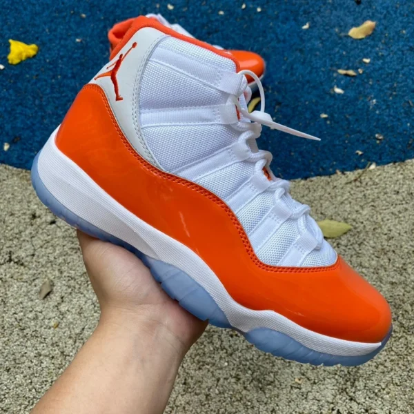 aj11 Weiß Orange High Top Air Jordan 11 378037-002