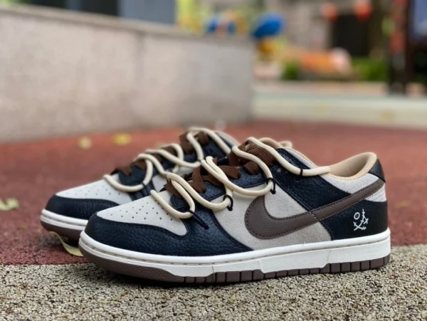 Dunk-Riemen beige schwarz braun Nike Dunk Low Retro Coastal Street klassische vielseitige Low-Top-Sneaker weiß braun DR9704-200