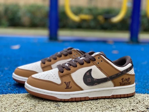 Dunk Joint Strap LV weiß braun Nike Dunk x Louis Vuitton DQ1098-342