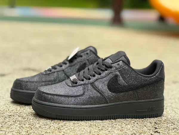 Air Force AF1 schwarz glänzender Haken Nike Air Force 1 '07 Nike Air Force 1 Low Top CW2288-001