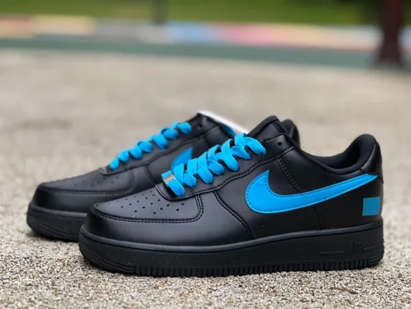 Air Force AF1 schwarz und blau Nike/Nike Air Force 1 BY YOU modische, lässige, sportliche, verschleißfeste Sneaker