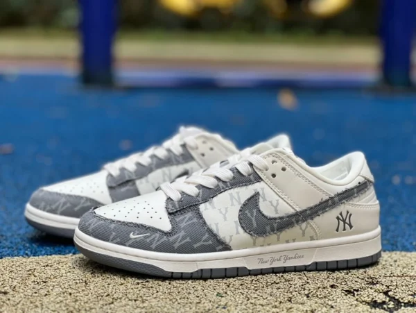 Dunk Joint MLB weiß grau Nike Dunk x MLB New York Yankees DQ1098-347