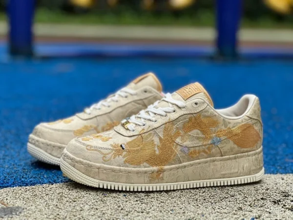 Air Force AF1 Longfengchengxiang Nike Air Force 1 AF1 Low Xixi Longfengchengxiang goldene Low-Top-Sneaker HJ4285-777