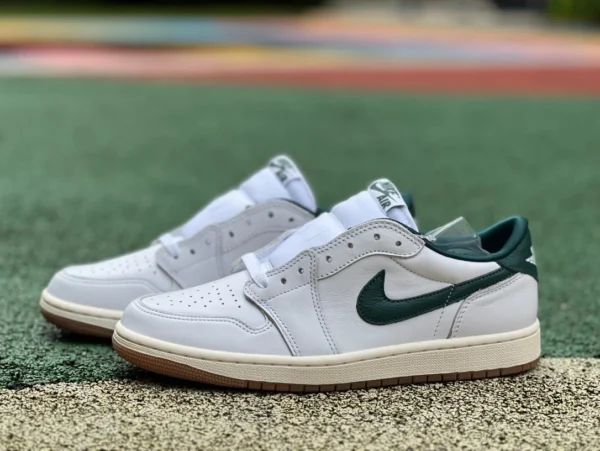 aj1 weiß grün oxidiert niedrig Air Jordan 1 Low OG WMNS „Oxidized Green“ rutschfestes Low-Top aus Leder CZ0775-133