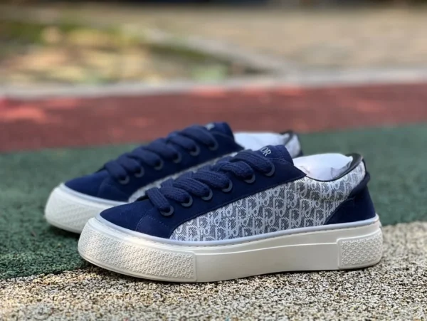 Dior B33 blau-weiße DIOR Dior B33 modische Schnürsneaker mit runder Spitze für Herren