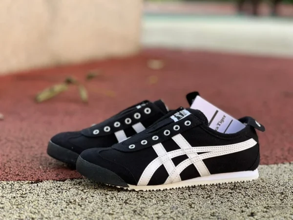 Onitsuka Tiger schwarz-weißes reines Original Onitsuka Tiger MEXICO 66 Low Top